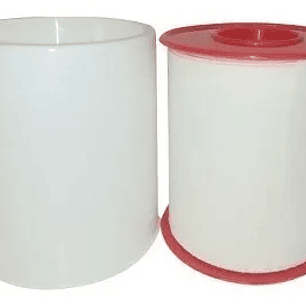 Cinta Tipo Leukoplast – Tela Adhesiva Médica (Blanca y Beige)