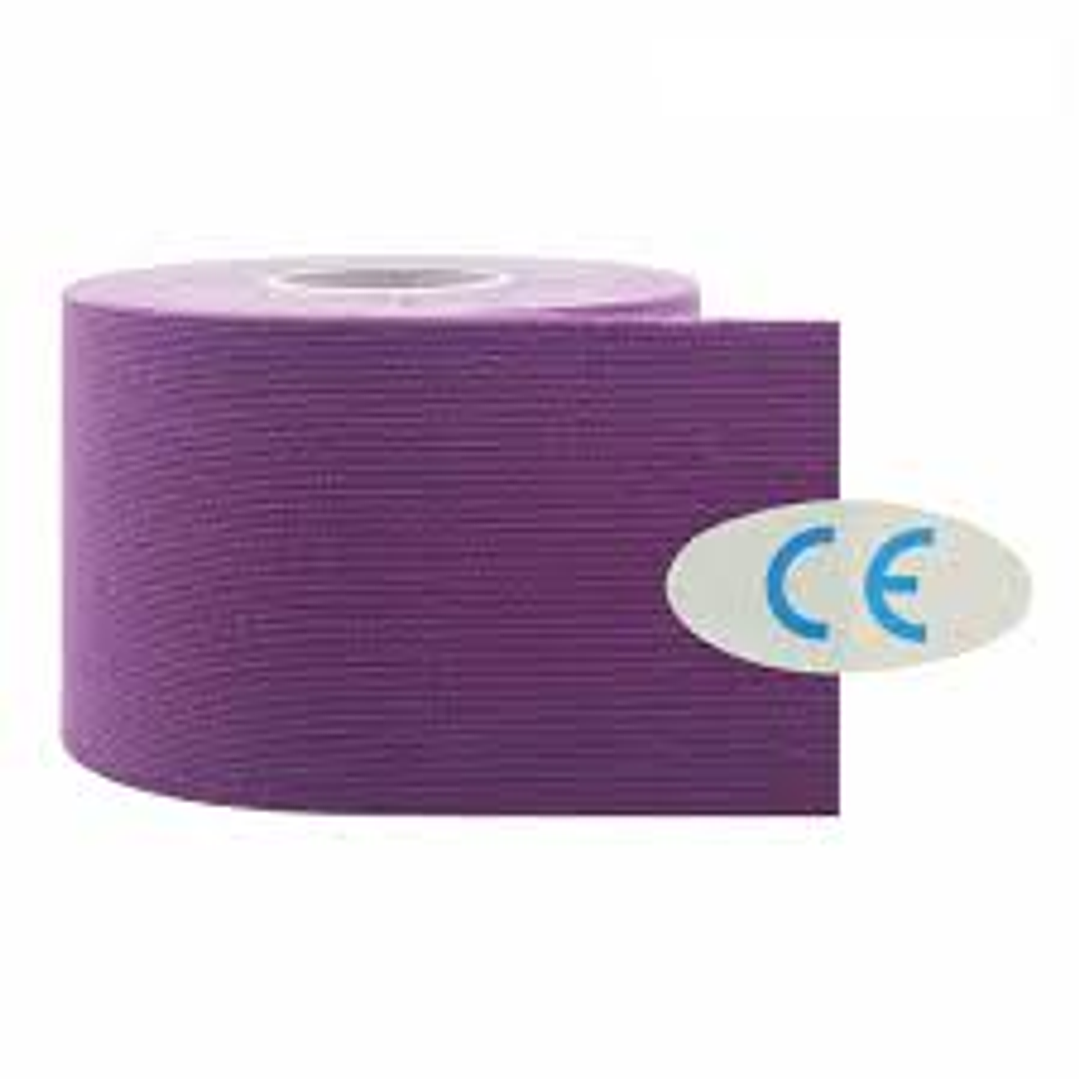 Tape Kinesiólogo Sin Caja – 5 cm x 5 m (Negro, Rosa, Verde, Azul, Amarillo, Morado) 3