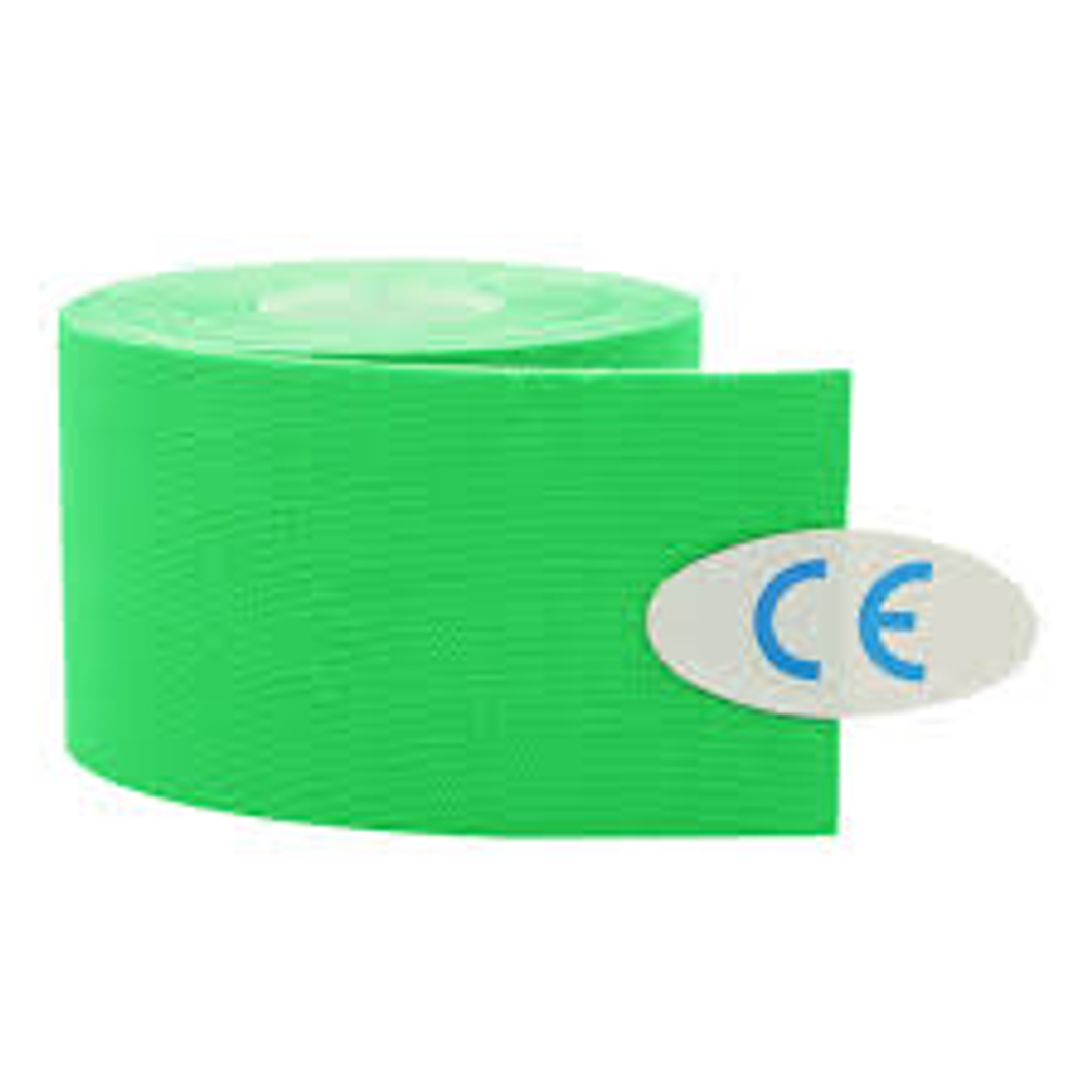 Tape Kinesiólogo Sin Caja – 5 cm x 5 m (Negro, Rosa, Verde, Azul, Amarillo, Morado) 4