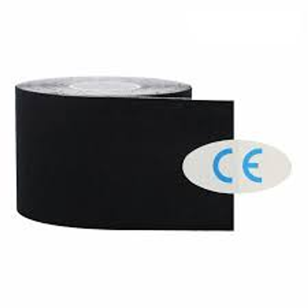 Tape Kinesiólogo Sin Caja – 5 cm x 5 m (Negro, Rosa, Verde, Azul, Amarillo, Morado) 6