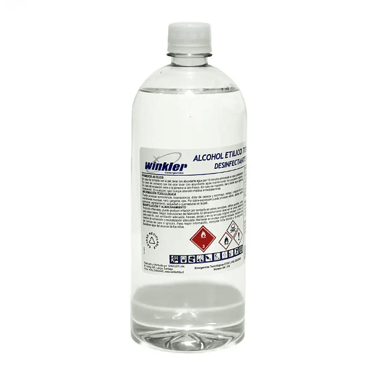 Alcohol Etílico Desnaturalizado Líquido 70% – 1 Litro, 500 ml y 250 ml 1