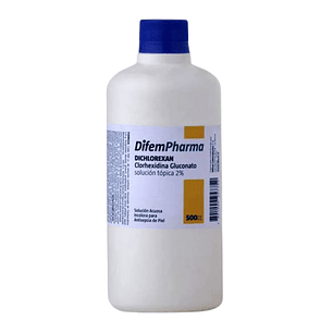 Solución Antiséptica   Dichlorexan Clorhexidina Gluconato  – Difempharma (500 ml y 50 ml)
