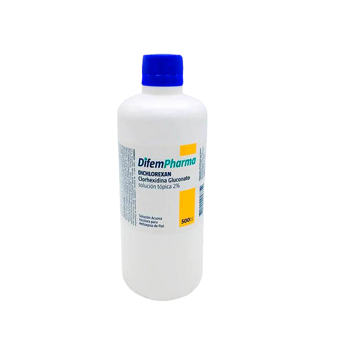 Solución Antiséptica   Dichlorexan Clorhexidina Gluconato  – Difempharma (500 ml y 50 ml) 1