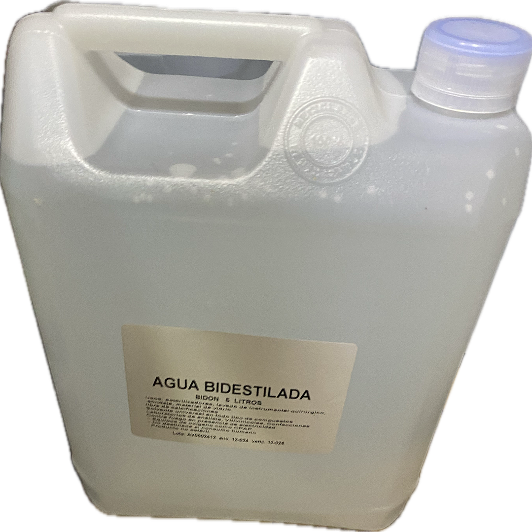 Agua Bidestilada – 5 Litros y 1000 ml 1