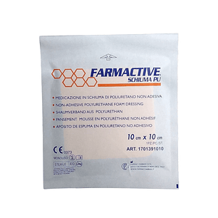 Apósito de Espuma Hidrófila Farmactive – 10 x 10 cm