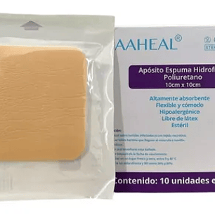 Apósito de Espuma Hidrofílica de Poliuretano – Estéril 10 x 10 cm
