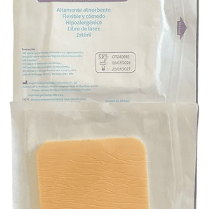 Apósito de Espuma Hidrofílica de Poliuretano – Estéril 10 x 10 cm 2