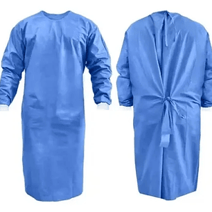 Bata Quirúrgica Azul con Puño – Estéril