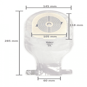 Bolsa de Colostomía Welland Valore – Unidad y Caja x10 Unidades