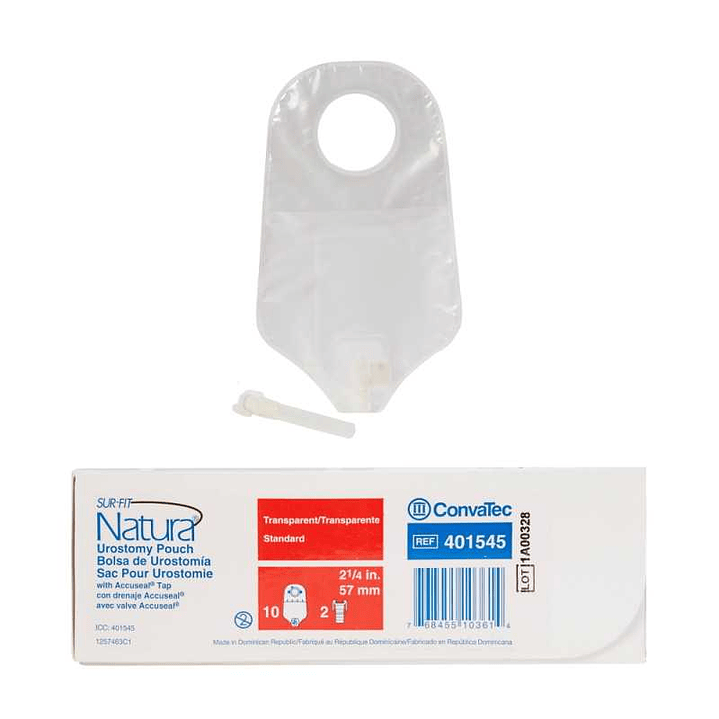 Bolsa para Urostomía Natura® 57 mm – ConvaTec Ref. 401545 (Unidad y Caja) 2