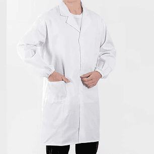 Delantal Blanco de Laboratorio Unisex