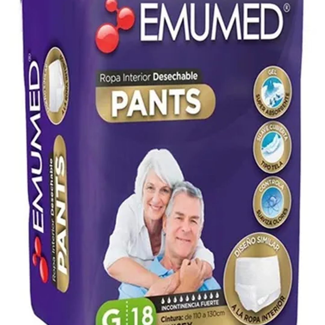 Pañal Calzón Emumed Tallas M – G – XG 1