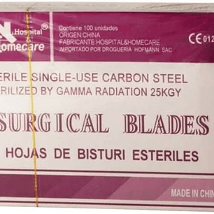 Hojas de Bisturí Estériles – Homecare (Nº 10, 11, 15, 20, 21, 22, 23, 24)