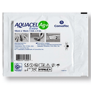 Apósito Aquacel® Ag 10 x 10 cm – ConvaTec