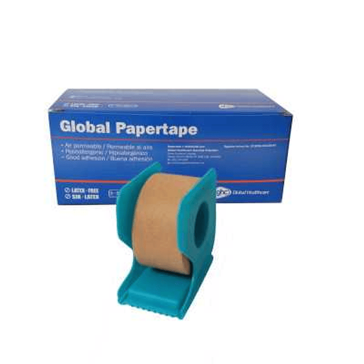 Tela Papel Ancha Beige con Dispensador (Global Papertape) 2
