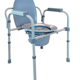 BAÑO SILLA WC 3 EN 1  (GRIS) EN ACERO