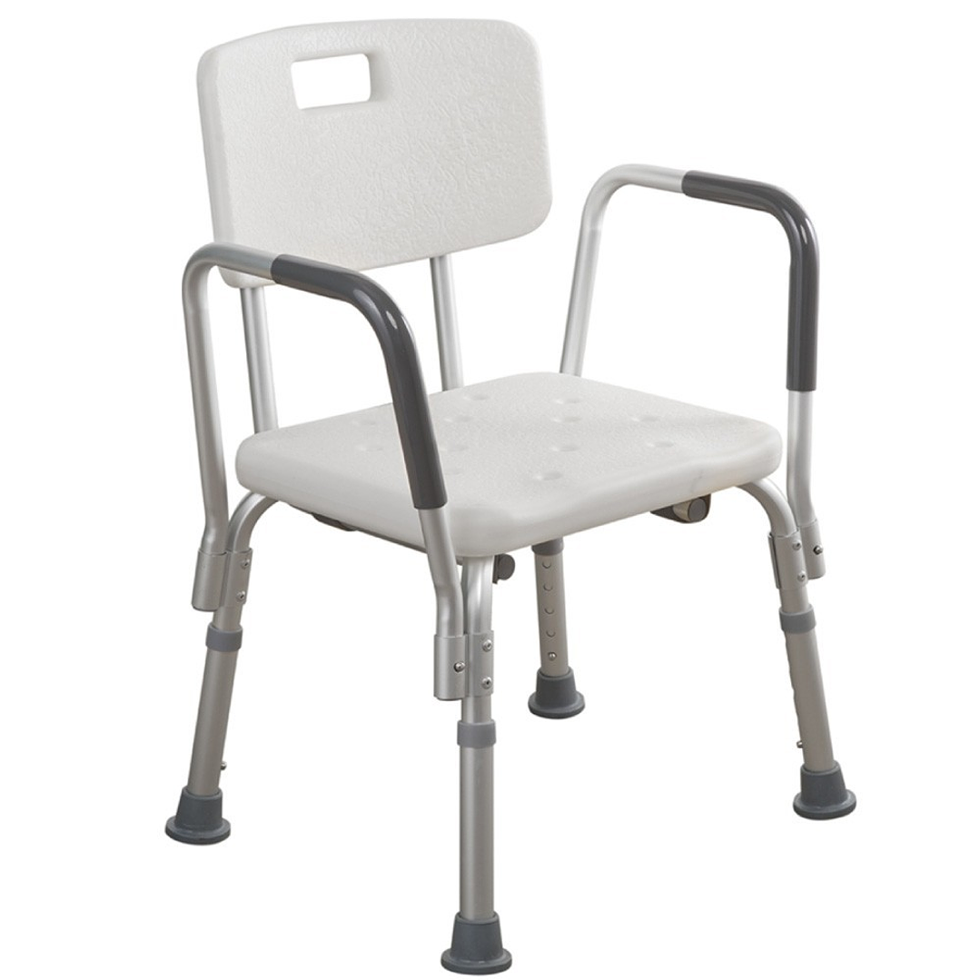 Silla para Ducha con Espaldar y Apoya Brazos 2