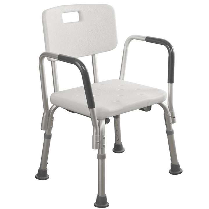 Silla para Ducha con Espaldar y Apoya Brazos 2