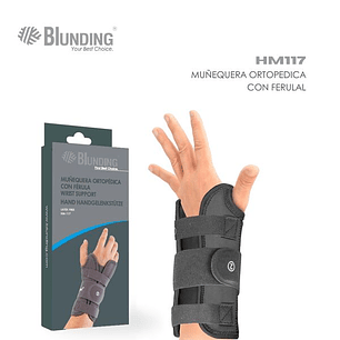 Muñequera Ortopédica con Férula Blunding HM-117 (Izquierda o Derecha)