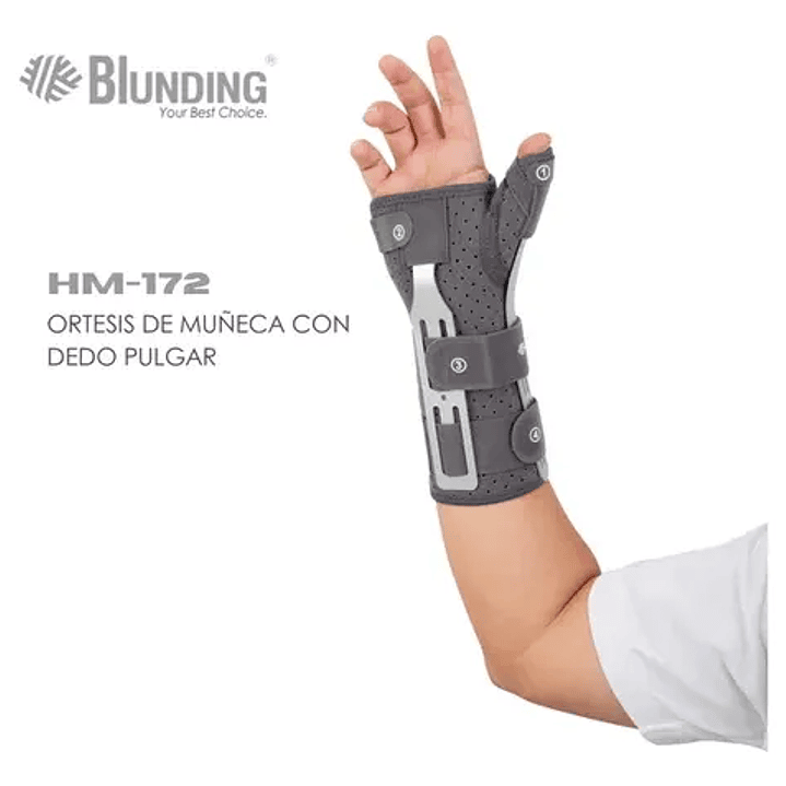 Órtesis de Muñeca con Dedo Pulgar Blunding HM-172 1