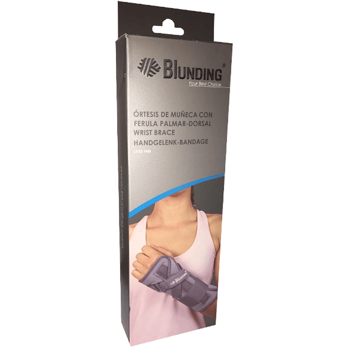 Ortesis de Muñeca con Férula Palmar y Dorsal BLUNDING 2