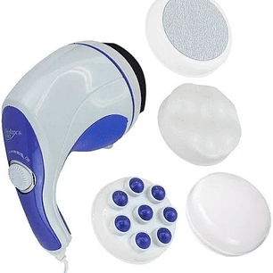 Masajeador Curvo Eléctrico con 4 Cabezas Intercambiables