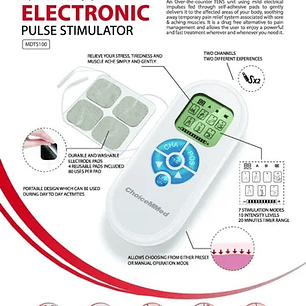 TENS ChoiceMMed – Estimulador Electrónico de Pulso