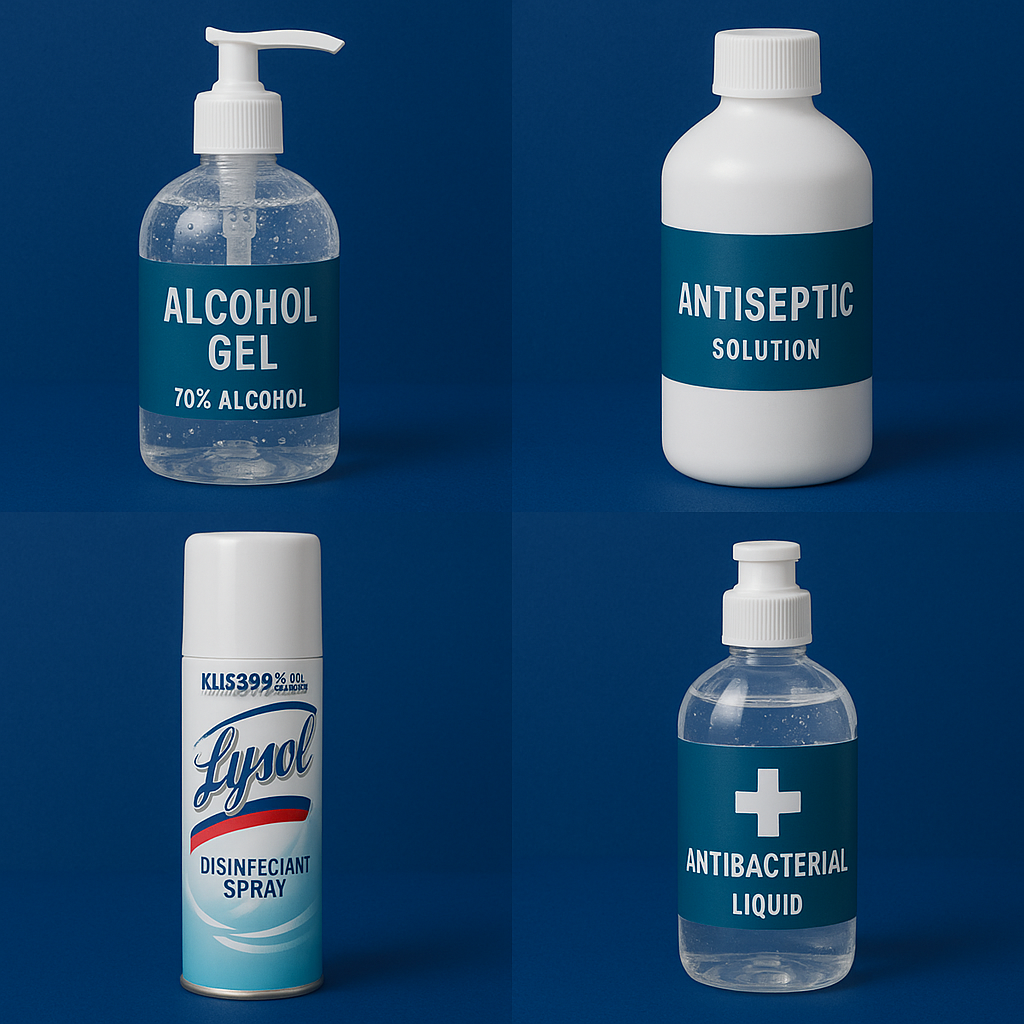 Alcohol y desinfectantes