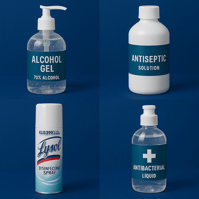 Alcohol y desinfectantes