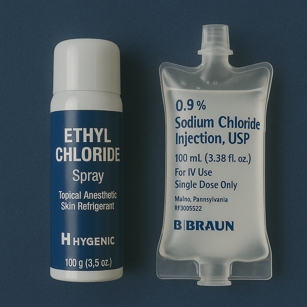 Cloruro de etilo y sodio