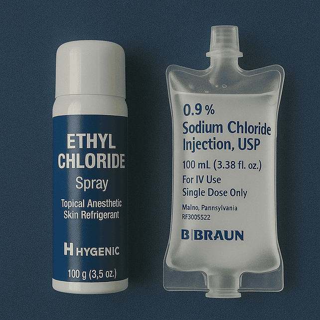 Cloruro de etilo y sodio