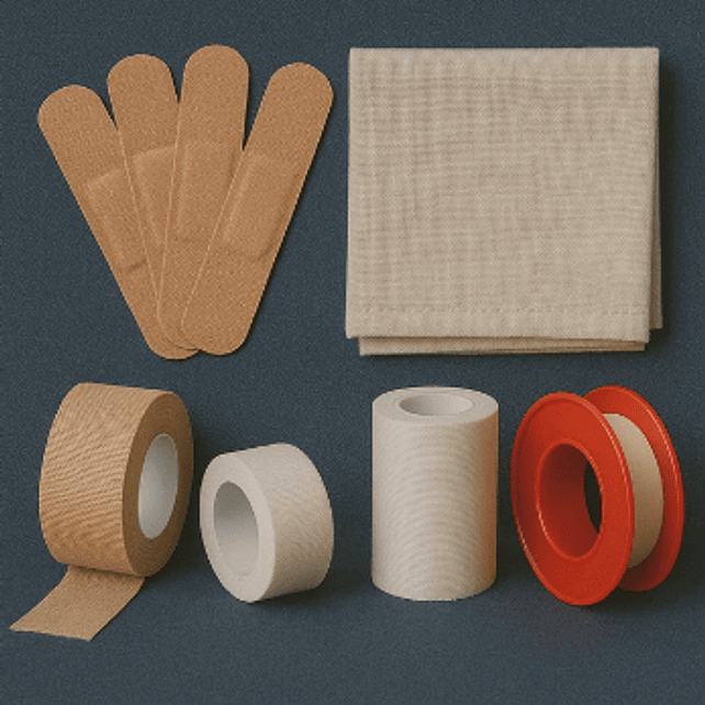 Parches, tapes, telas y cintas