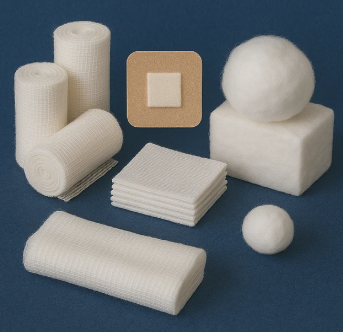 Gasas, apósitos y algodones