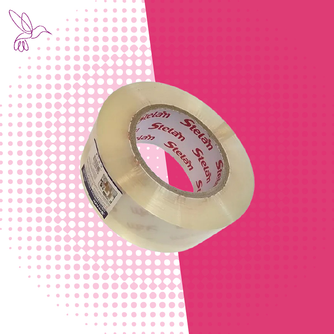 CINTA ADHESIVA TRANSPARENTE 1