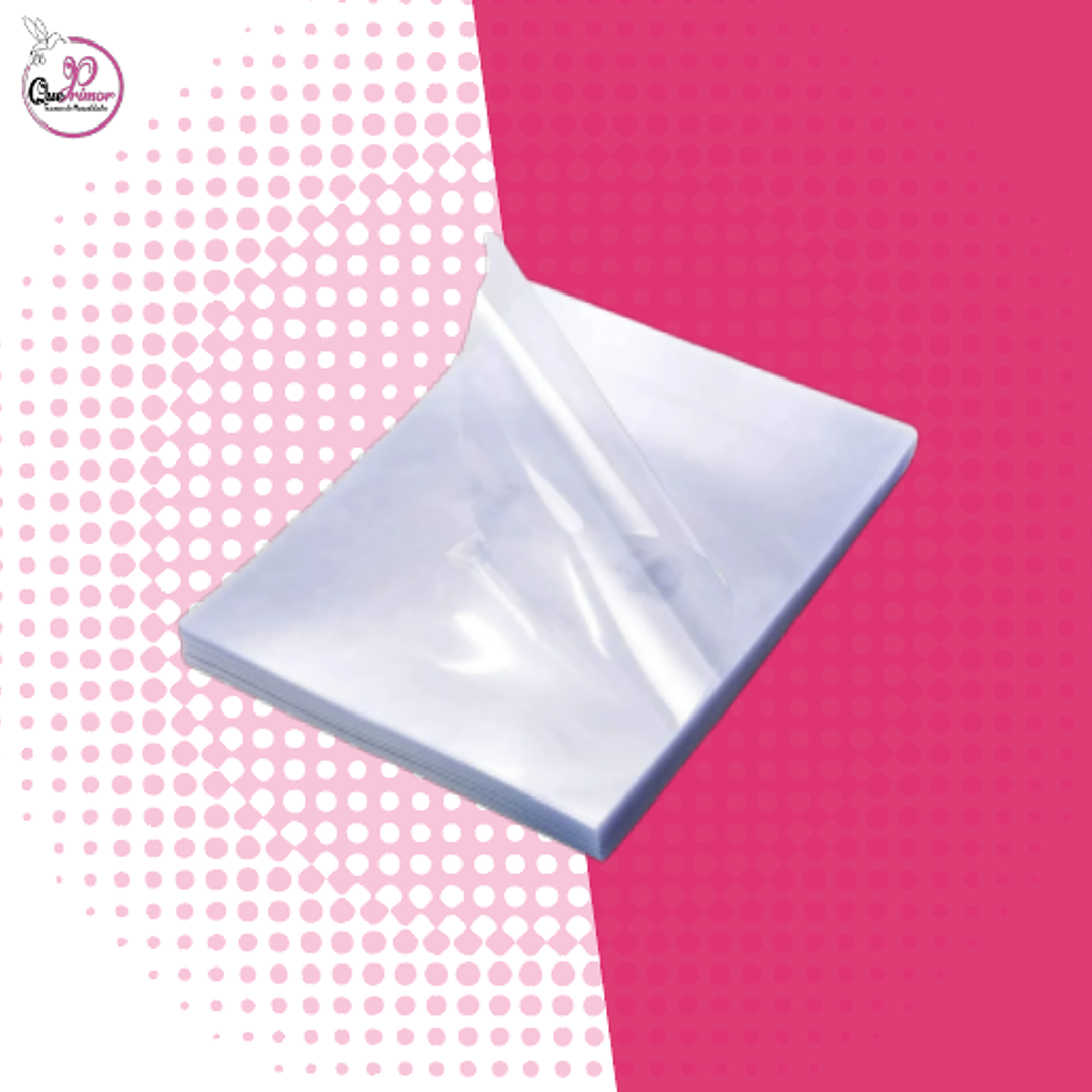 MICA TRANSPARENTE DE 200 MICRONES- TAMAÑO CARTA- 20 UNIDADES 1