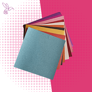 SET VINILOS DECO GLITTER X10