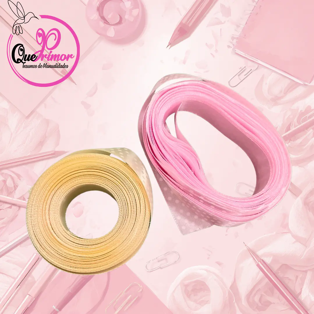 CINTA DE SATIN CON PUNTOS 1
