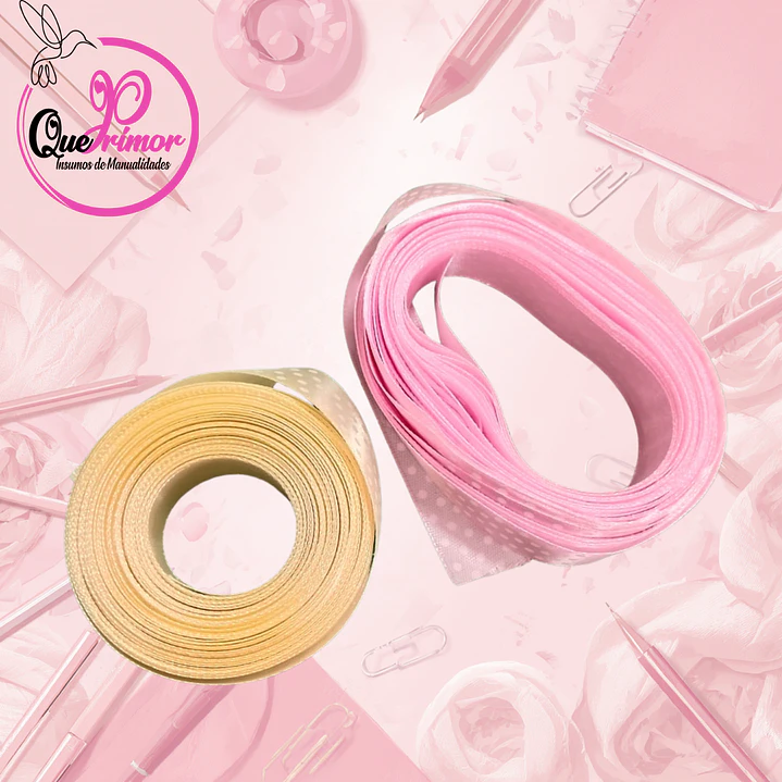 CINTA DE SATIN CON PUNTOS 1