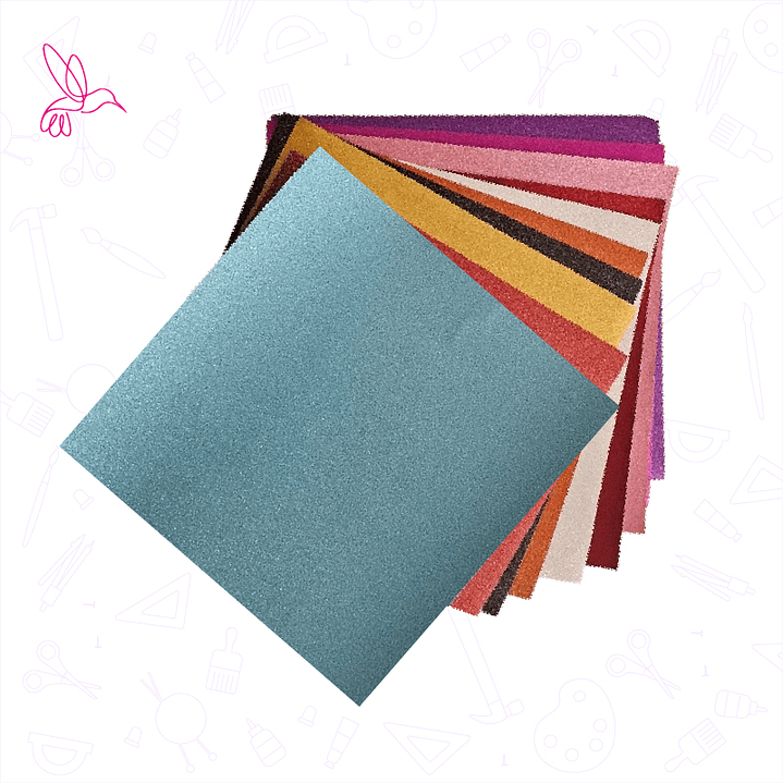 SET VINILOS DECO GLITTER X10 1