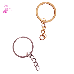 ARGOLLAS PARA LLAVERO CON CADENA ( PACK 10 UNIDADES)