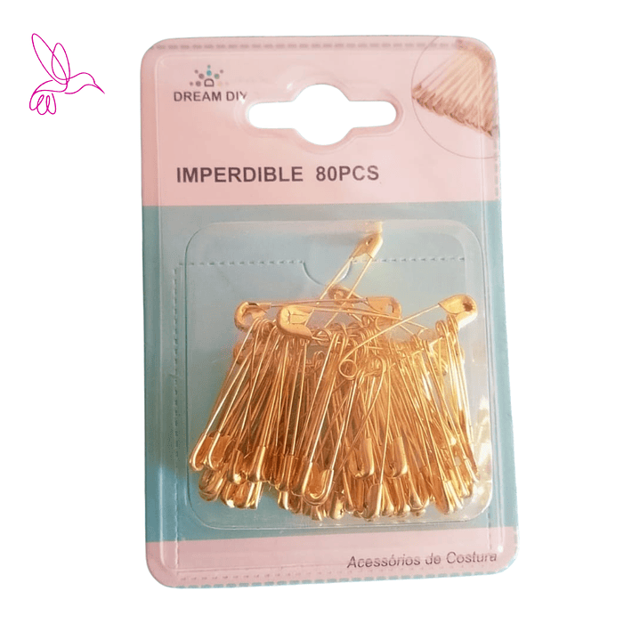 ALFILERES DE GANCHO IMPERDIBLE - PACK DE 80 UNIDADES 1