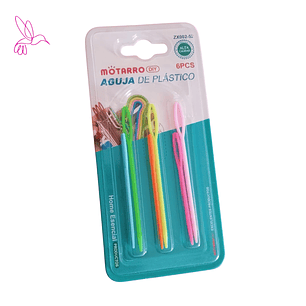 AGUJAS DE PLACTICO (SET DE 6 AGUJAS)