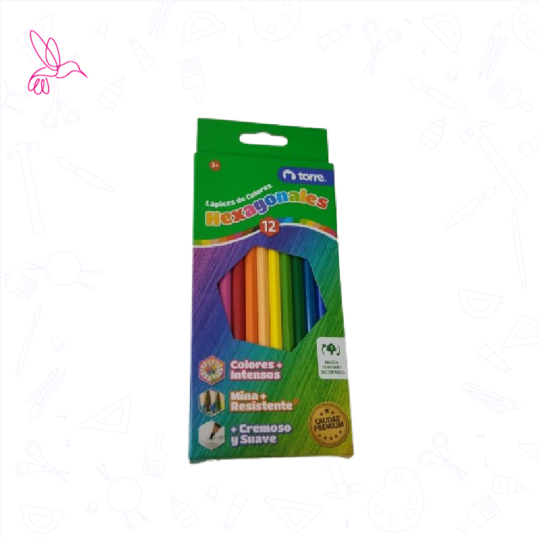 LÁPICES DE COLORES (12 unidades) 2