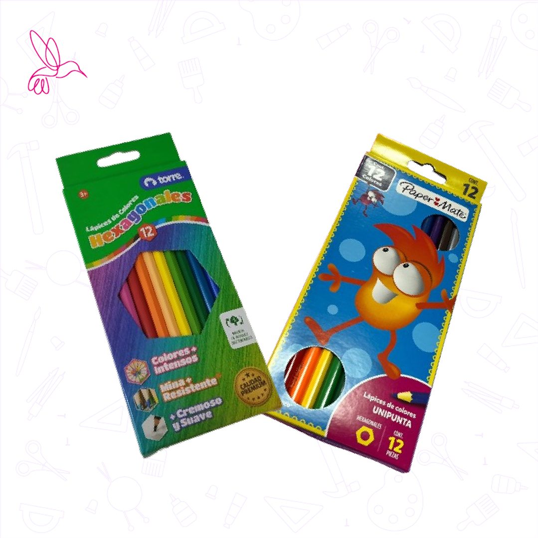LÁPICES DE COLORES (12 unidades) 1