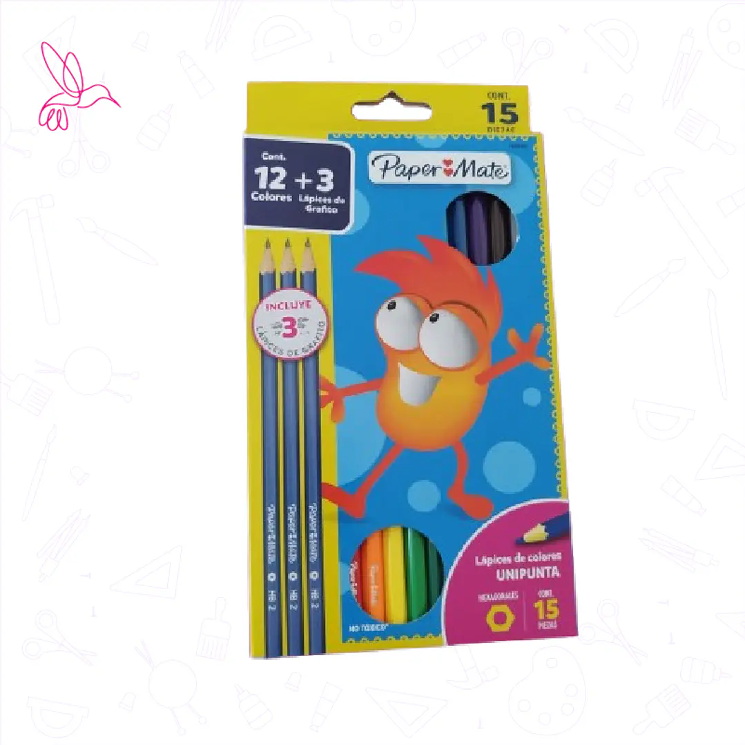 LÁPICES DE COLORES (15 unidades) 1