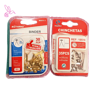 ENCUADERNADORES DE CABEZA REDONDA (CHINCHES/FASTENERS)