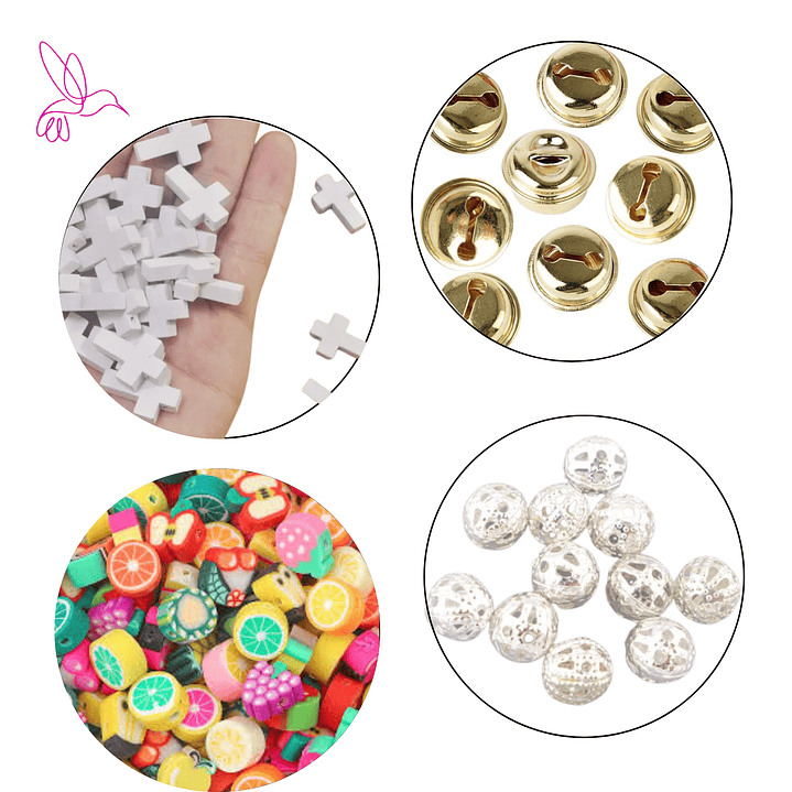 DIJES Y CUENTAS DECORATIVAS PARA BISUTERIA MARCA DIY 1