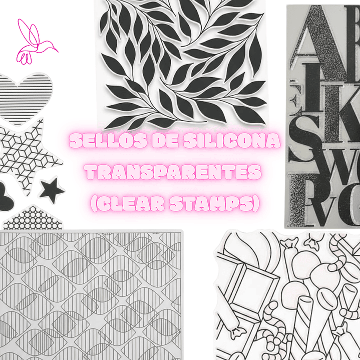 SELLOS DE SILICONA TRANSPARENTES (CLEAR STAMPS) 1
