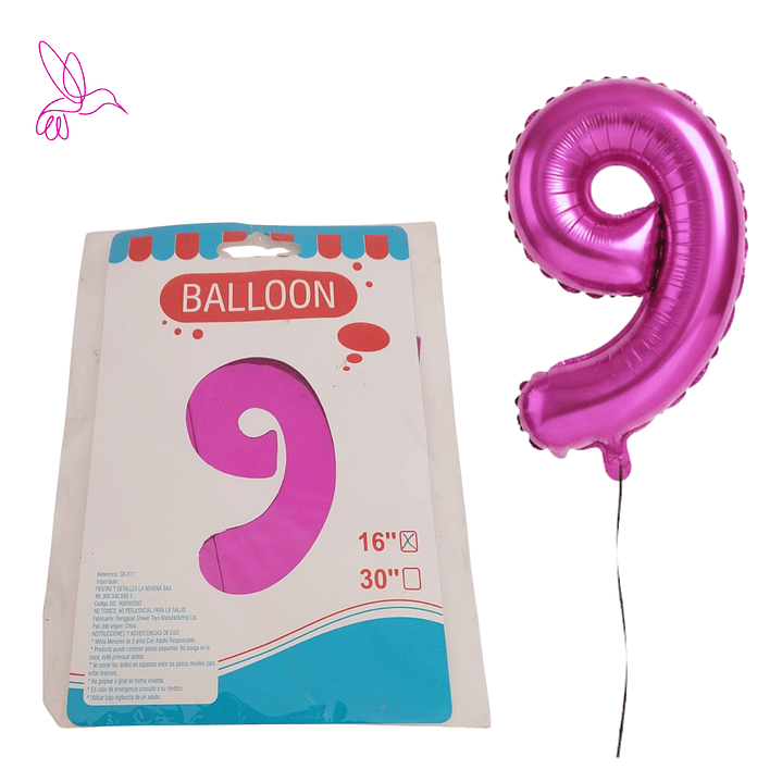 GLOBOS PREMIUM PARA DECORACION- DE NUMEROS  2