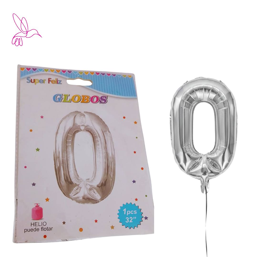 GLOBOS PREMIUM PARA DECORACION- DE NUMEROS  4